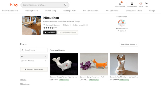 Etsy avis et opinion.