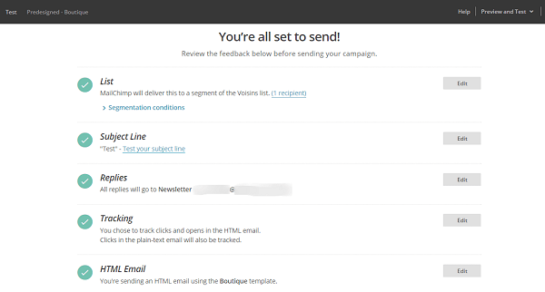 mailchimp test