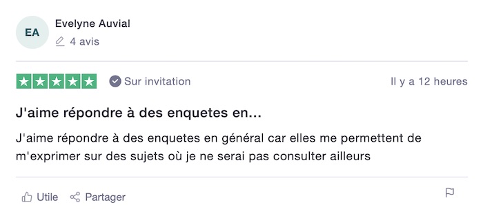 Avis utilisateur 1 sur I-say